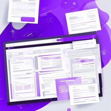 Create an infographic of a modern business process management application showing a kanban board of a list of tasks to be performed as cards across mu-1